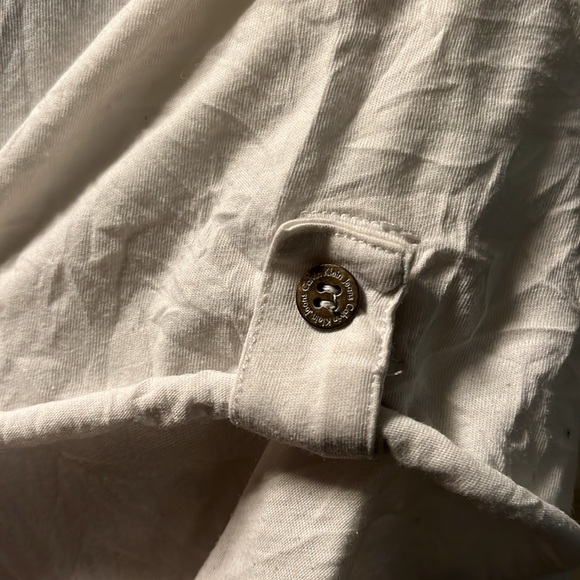 Calvin Klein Jeans blue printed top 60/40 cotton poly - Picture 4 of 6